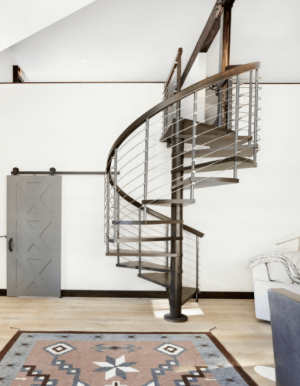 Elegant Indoor Spiral Staircase by Salter