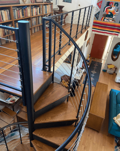 Library Steel Spiral Staircase