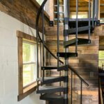 Econo Steel Spiral Staircase Tiny Home