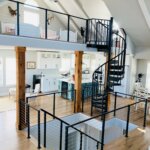 Classic Steel Spiral Stair to Loft