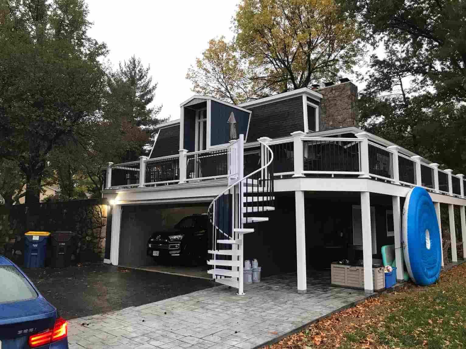 aluminum spiral over garage