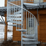 galvanized spiral stair weatherproof finish