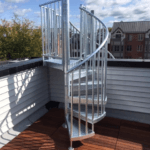 Galvanized Spiral Staircase