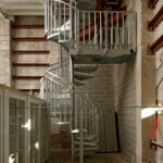 industrial galvanized spiral stair