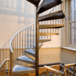 Industrial Spiral Stairs
