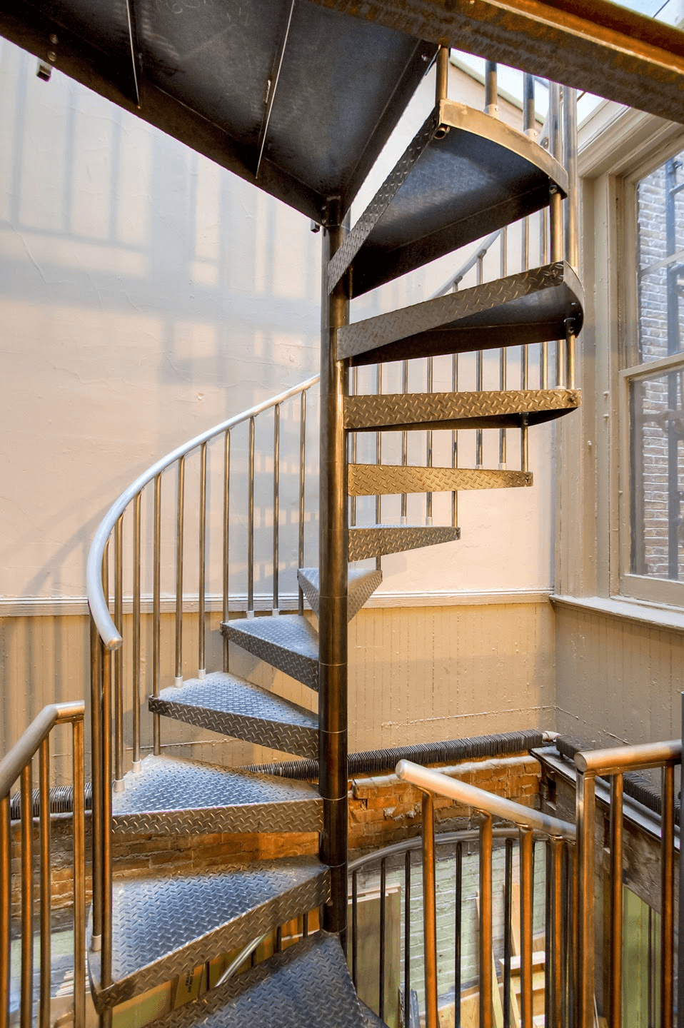 Industrial Spiral Stairs