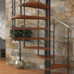 kit form prefab spiral staircase