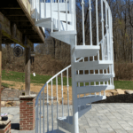 prefab outdoor spiral stair
