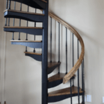 prefab stair with wood treads