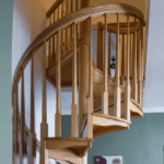 All Wood Spiral Stairs