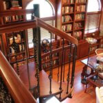 victorian railing forged iron spiral stair