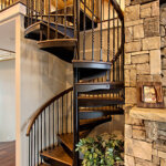 indoor spiral staircases