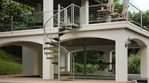 adjustable aluminum spiral stair