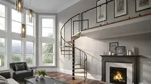 compression spiral stair