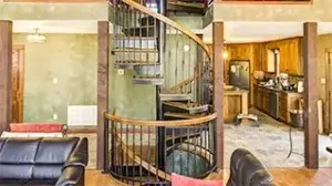 configurable forged iron spiral stair